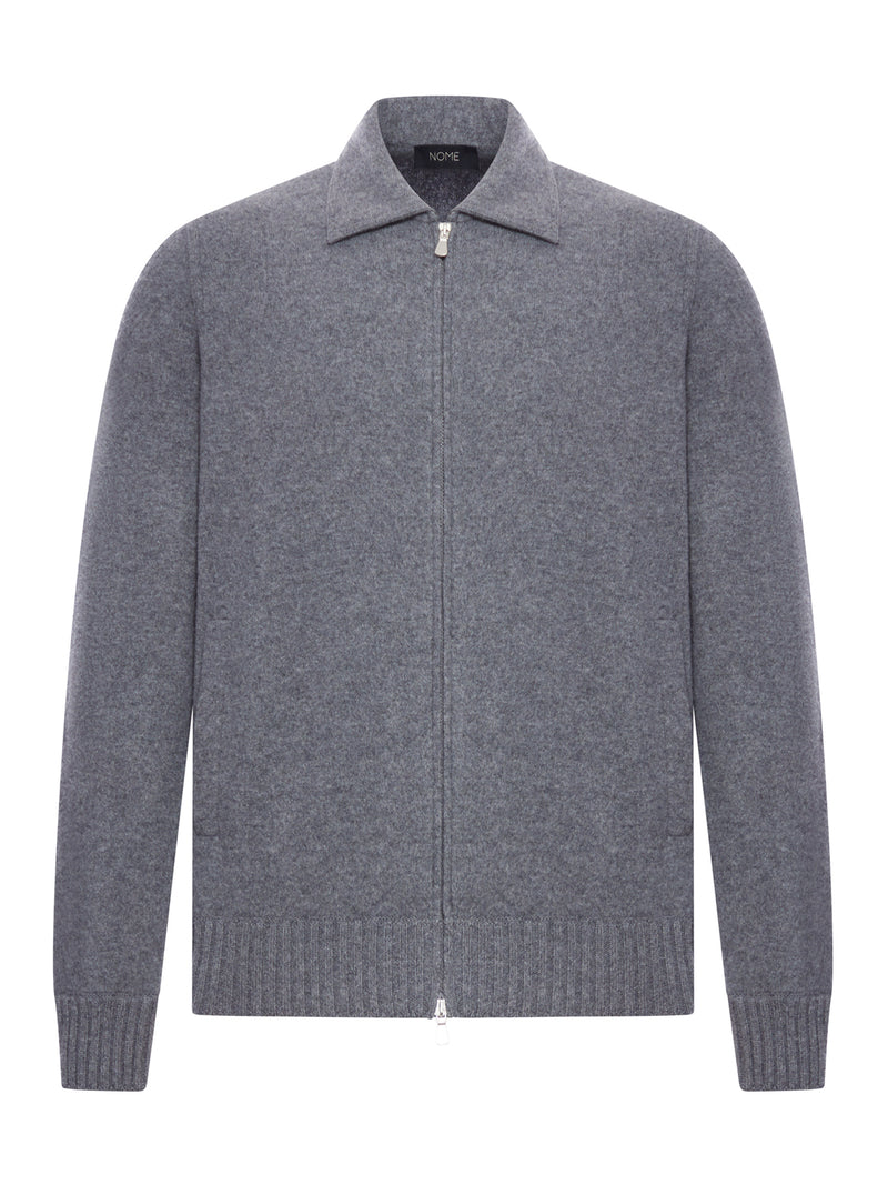 CASHMERE JACKET WITH ZIP