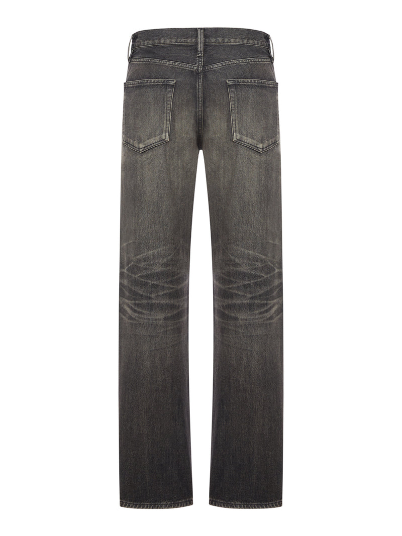 WASHED DENIM JEANS