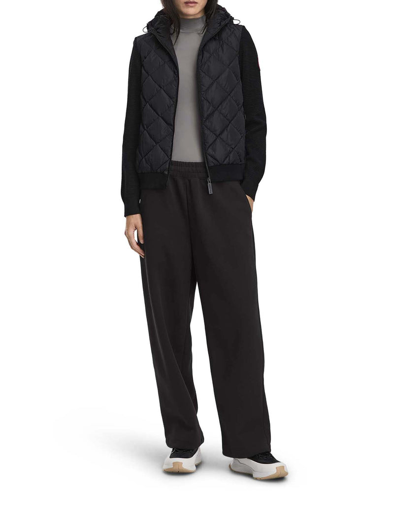 HYBRIDGE® QUILTED KNIT HOODED JACKET