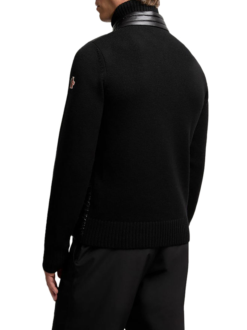 WOOL PADDED CARDIGAN WITH ZIP