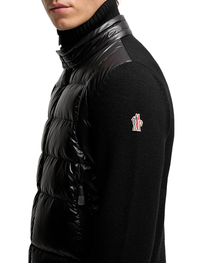 WOOL PADDED CARDIGAN WITH ZIP