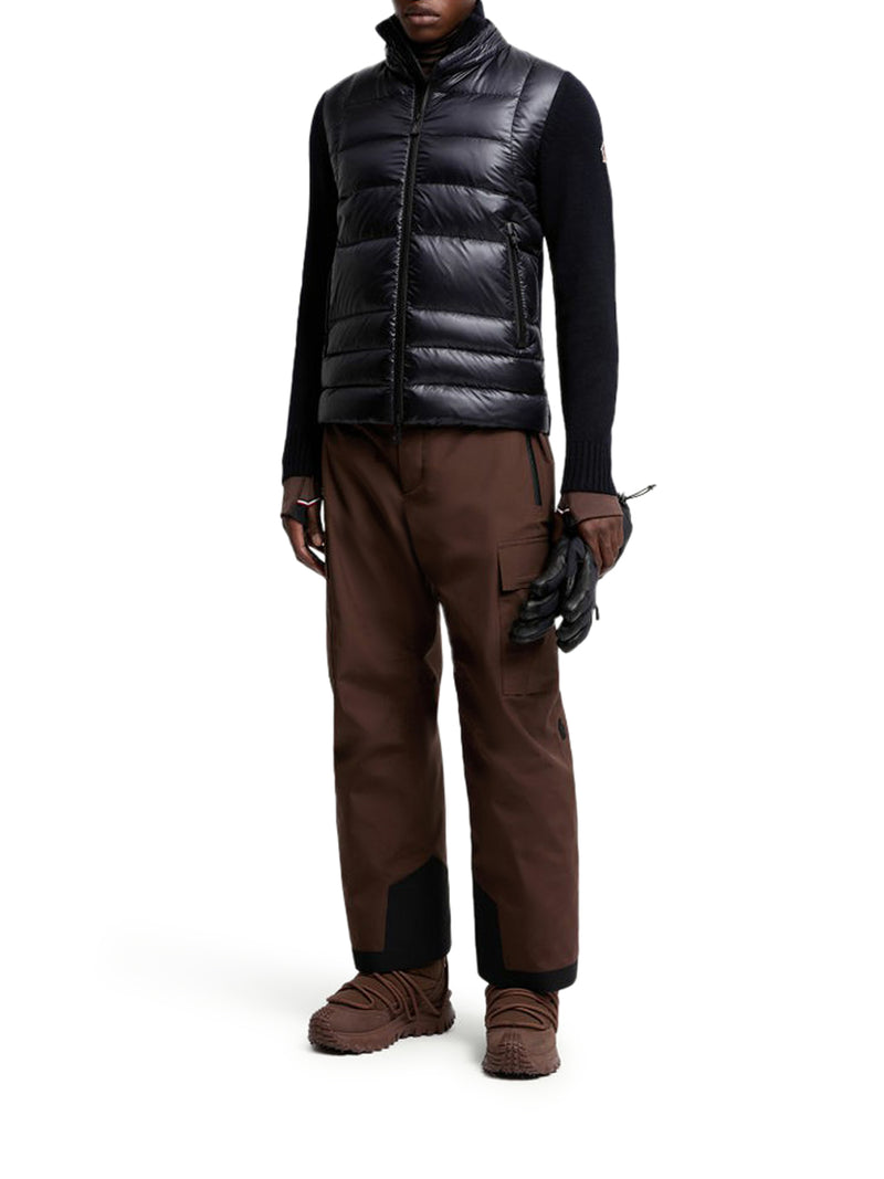 WOOL PADDED CARDIGAN WITH ZIP