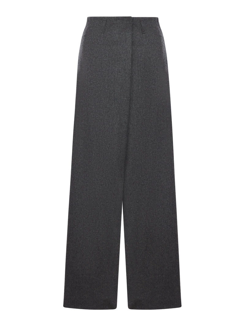 ASYMMETRIC WOOL TROUSERS