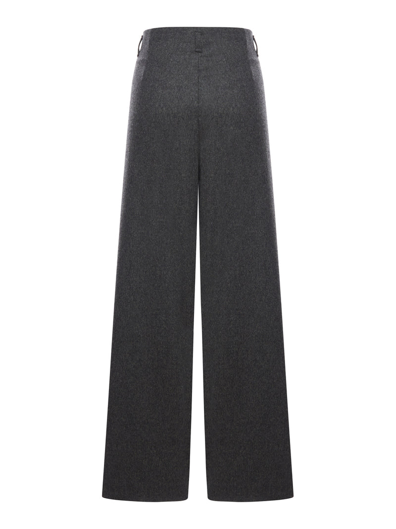 ASYMMETRIC WOOL TROUSERS