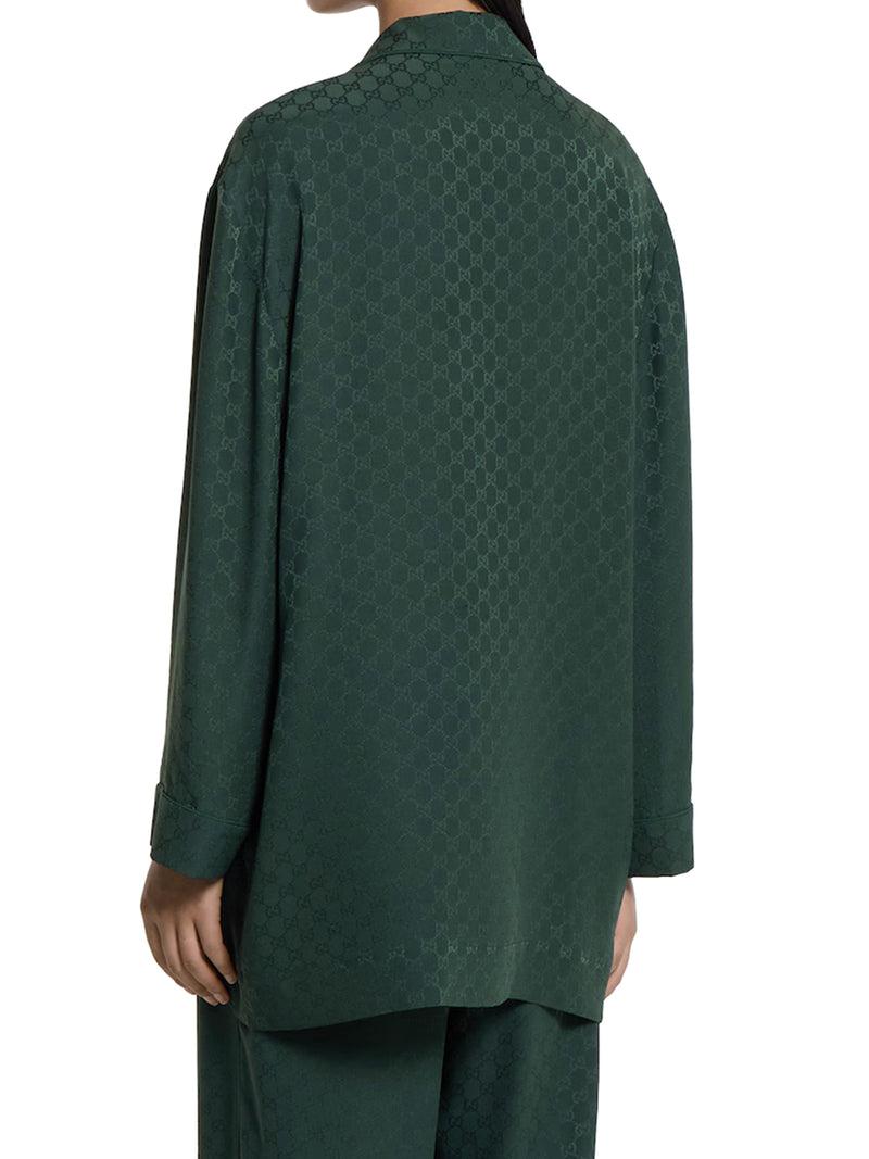 GG JACQUARD SILK SHIRT