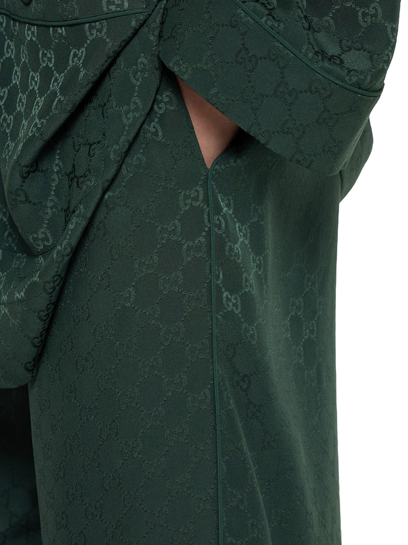 GG JACQUARD SILK JOGGING PANTS