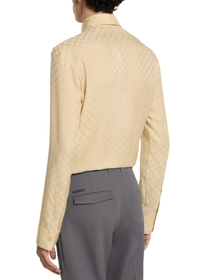 GG JACQUARD SILK SHIRT