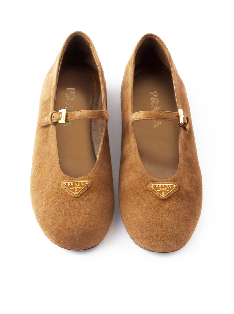 SUEDE BALLERINAS