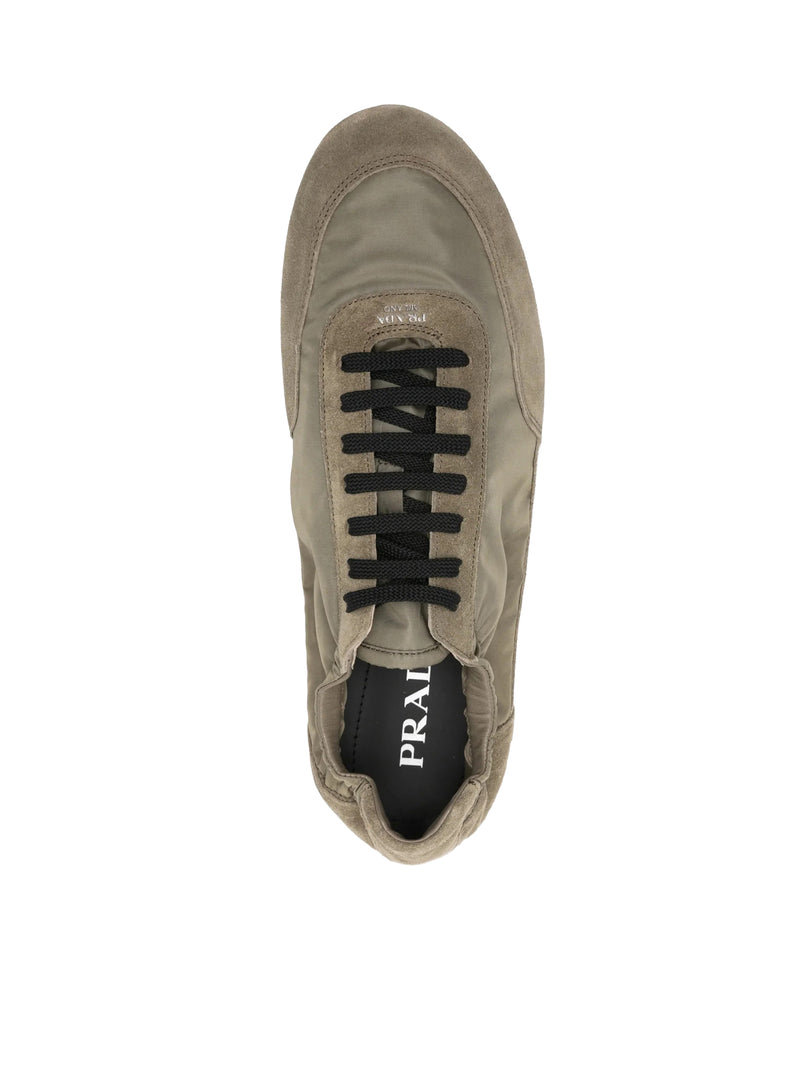 COLLAPSE SNEAKERS IN RE-NYLON AND SUEDE