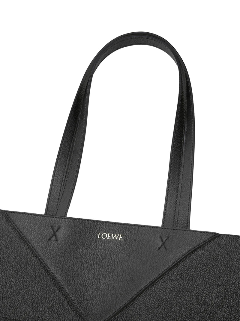 MEDIUM PUZZLE FOLD HORIZONTAL TOTE BAG IN GRAINED CALFSKIN