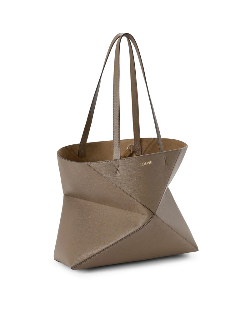 MEDIUM PUZZLE FOLD HORIZONTAL TOTE BAG IN GRAINED CALFSKIN