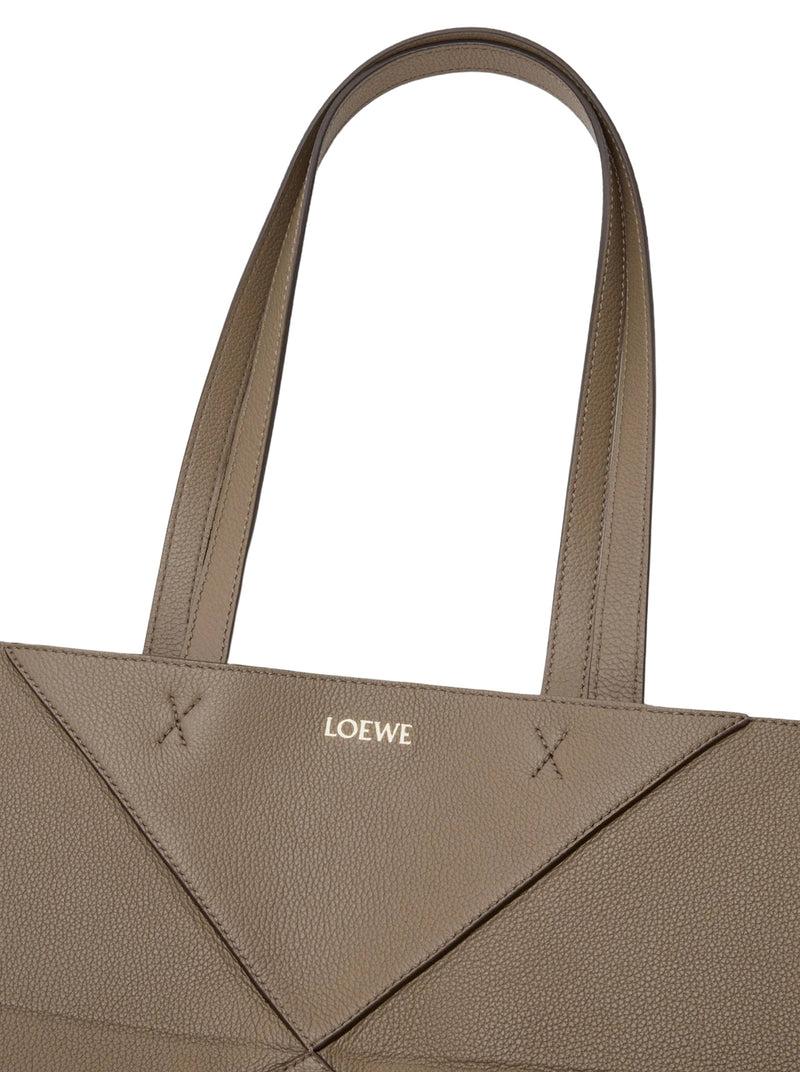 MEDIUM PUZZLE FOLD HORIZONTAL TOTE BAG IN GRAINED CALFSKIN