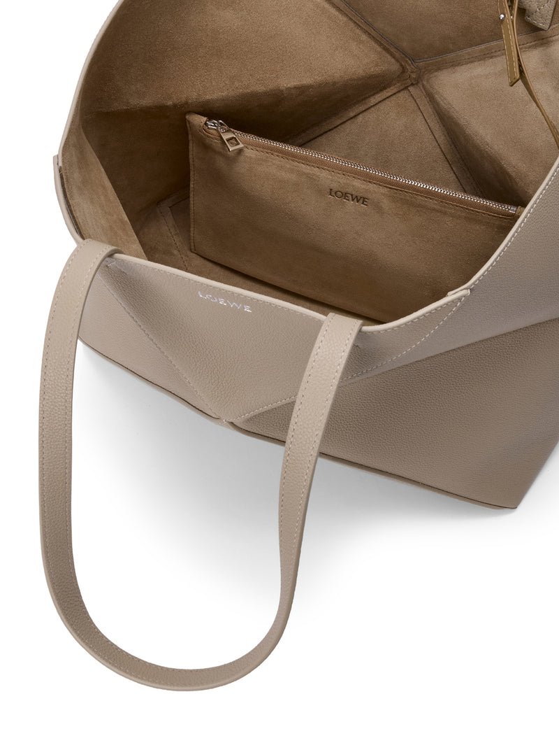 MEDIUM PUZZLE FOLD HORIZONTAL TOTE BAG IN GRAINED CALFSKIN