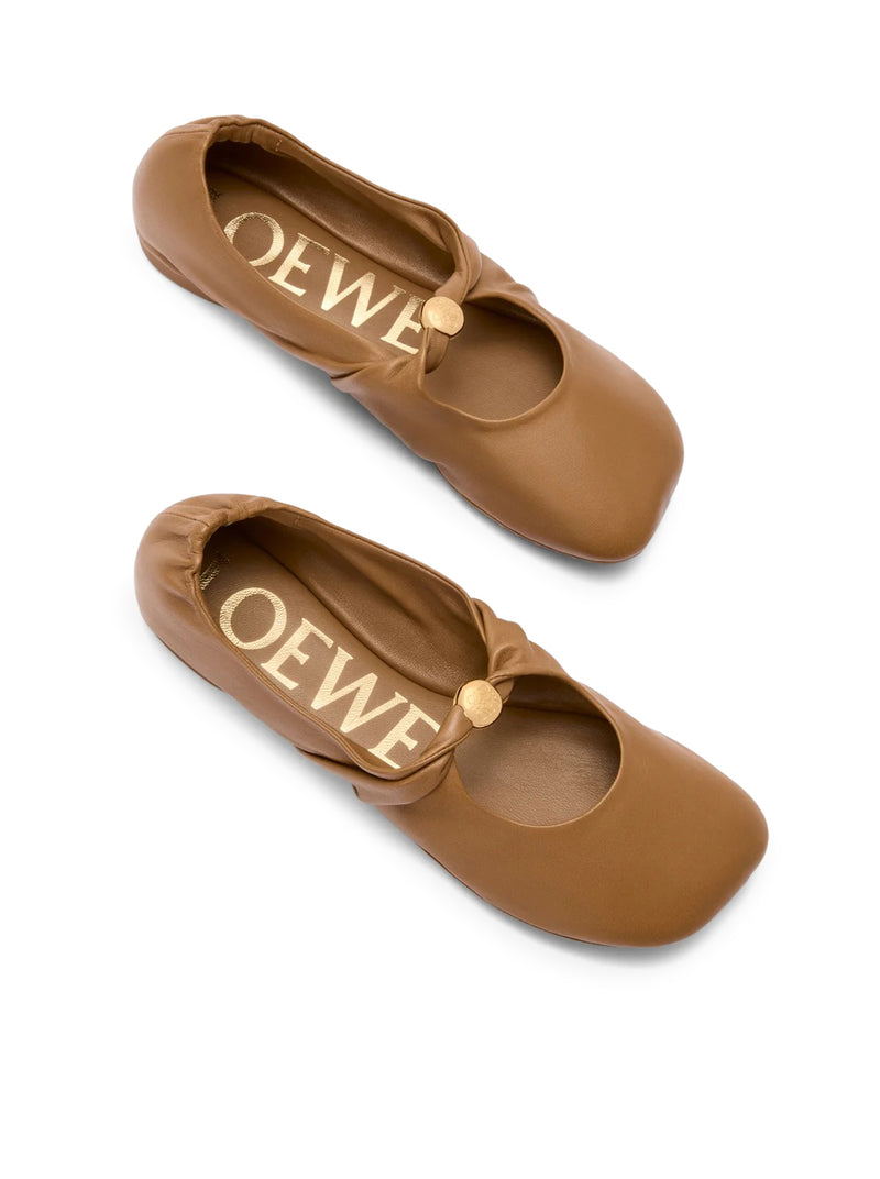 PEBBLE BALLERINAS IN LAMBSKIN NAPPA