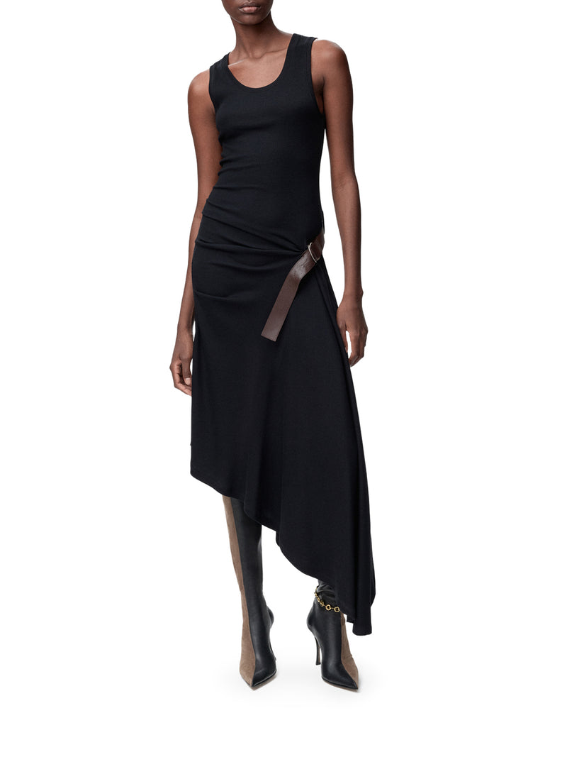 STRETCH COTTON TANK TOP DRESS