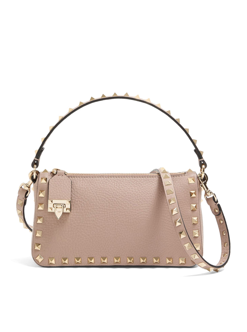 ROCKSTUD SMALL GARNET CALFSKIN CROSSBODY BAG