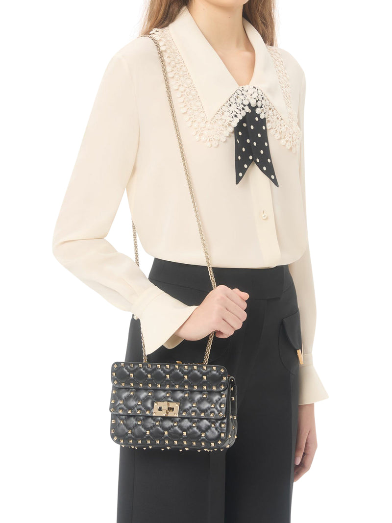 SMALL ROCKSTUD SPIKE NAPPA BAG