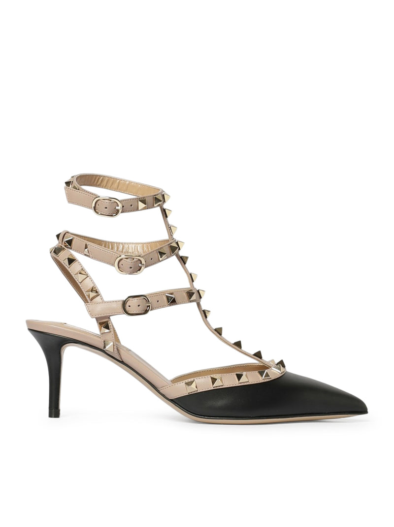 ROCKSTUD LEATHER PUMPS