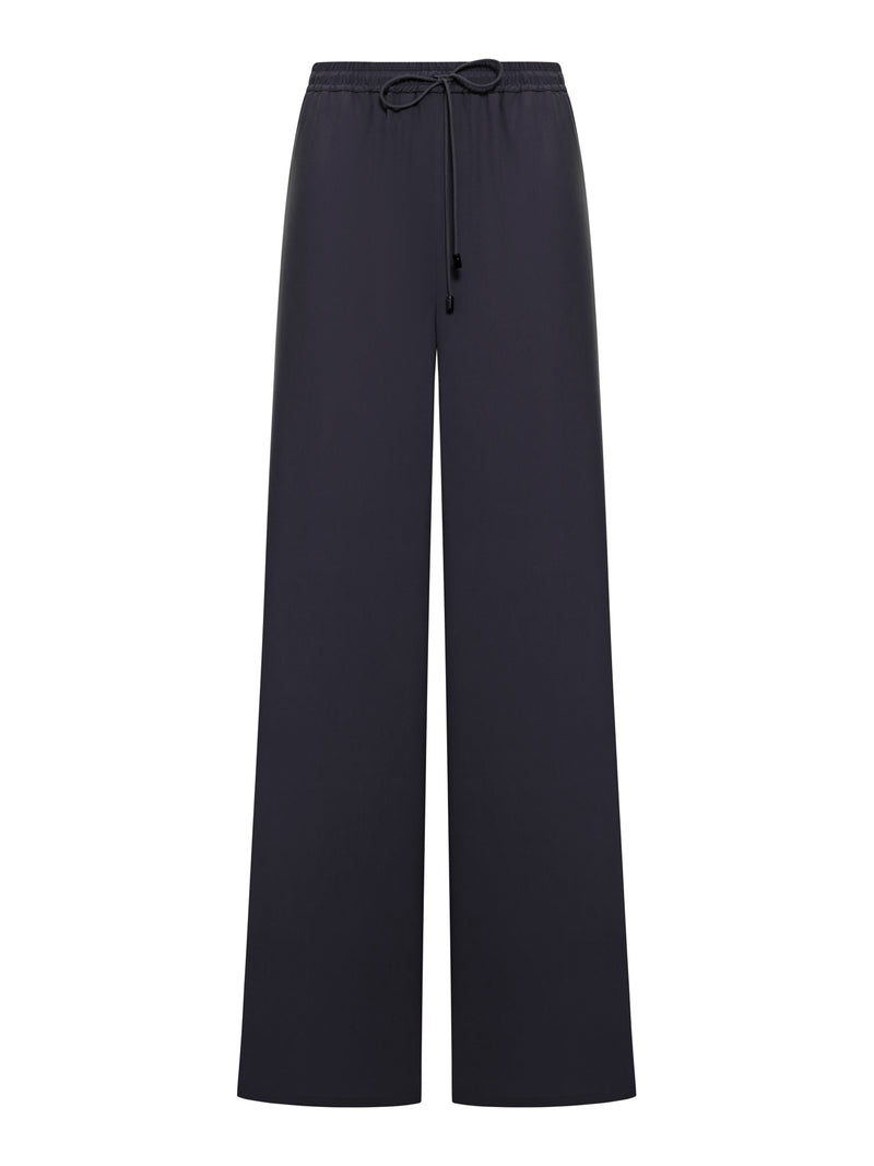 WIDE TROUSERS IN WASHED SILK