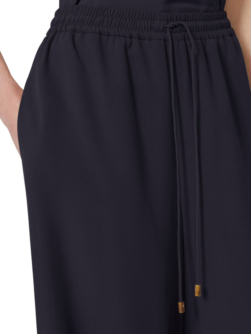 WIDE TROUSERS IN WASHED SILK