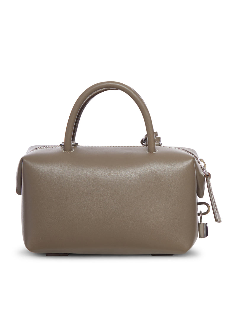 SMALL NATURAL LEATHER TOP HANDLE