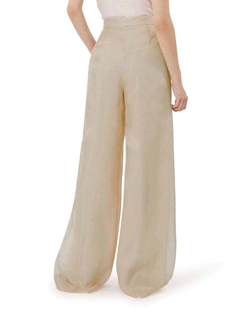 OLIVI TROUSERS IN SILK ORGANZA