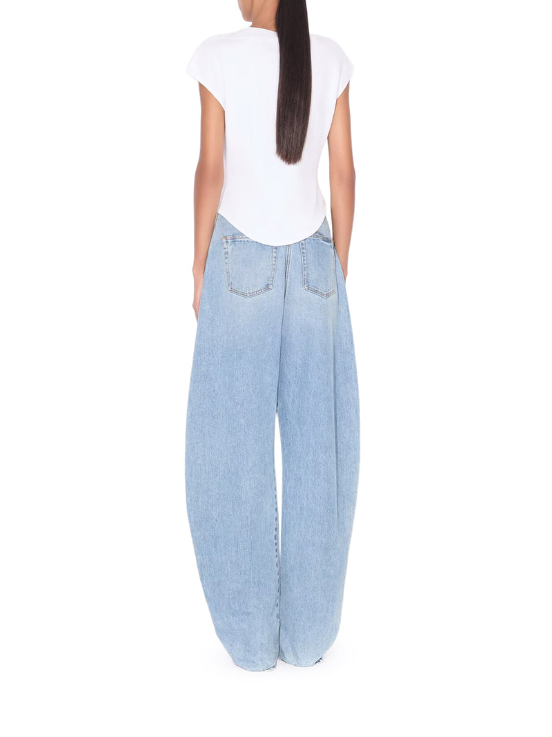 COTTON T-SHIRT WITH CAP SLEEVES