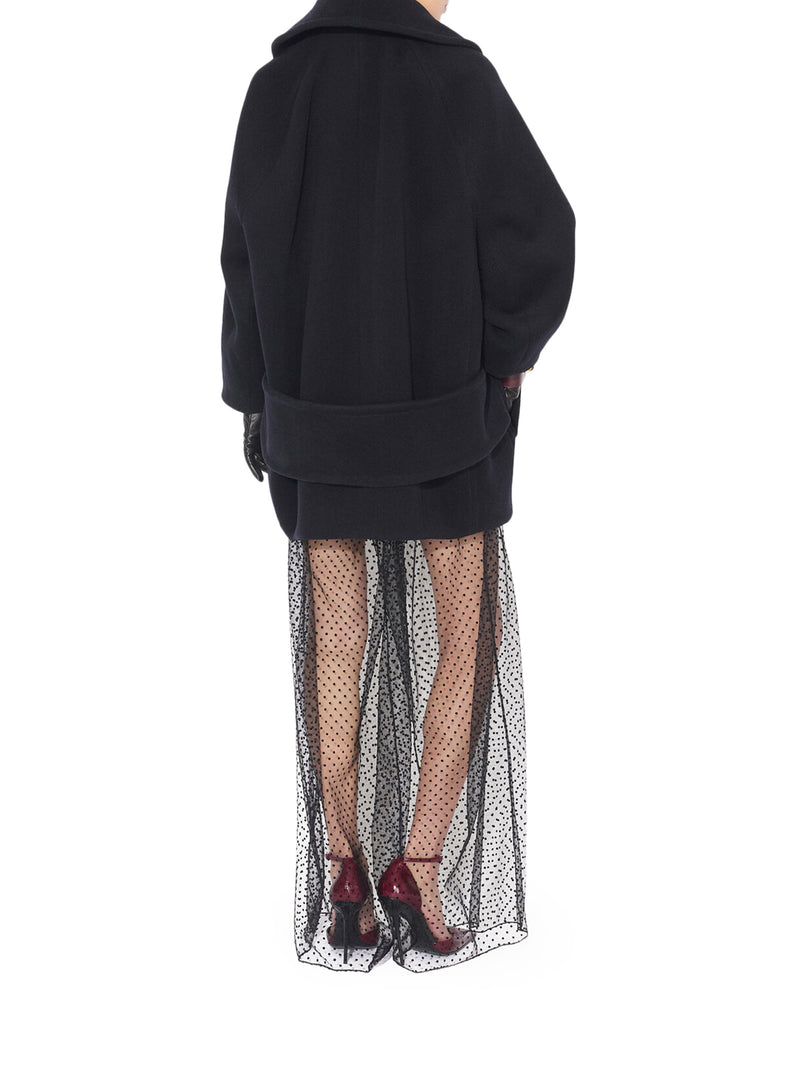 WIDE-LEG MESH TROUSERS