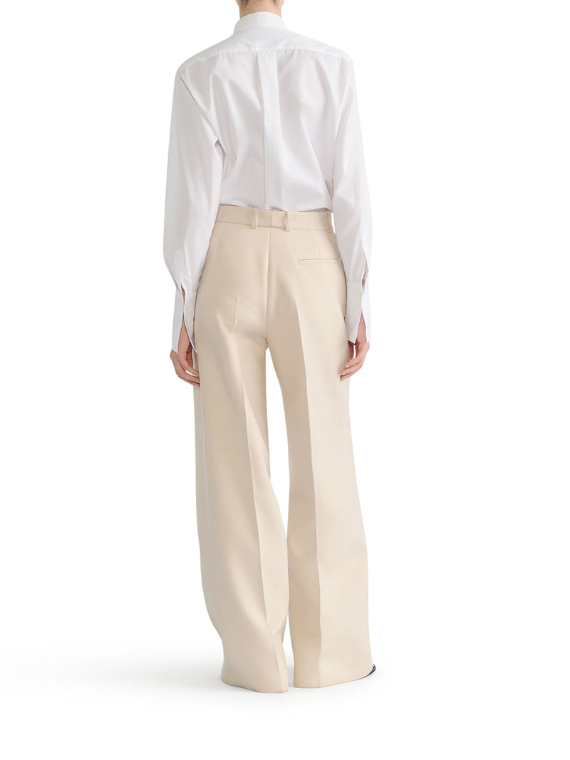 BLOUSE WITH RUFFLED NECKLINE