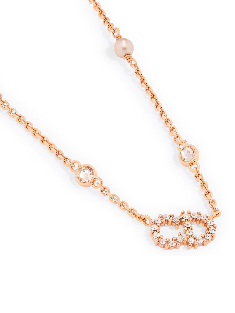 CLAIR D LUNE METAL NECKLACE WITH PINK FINISH