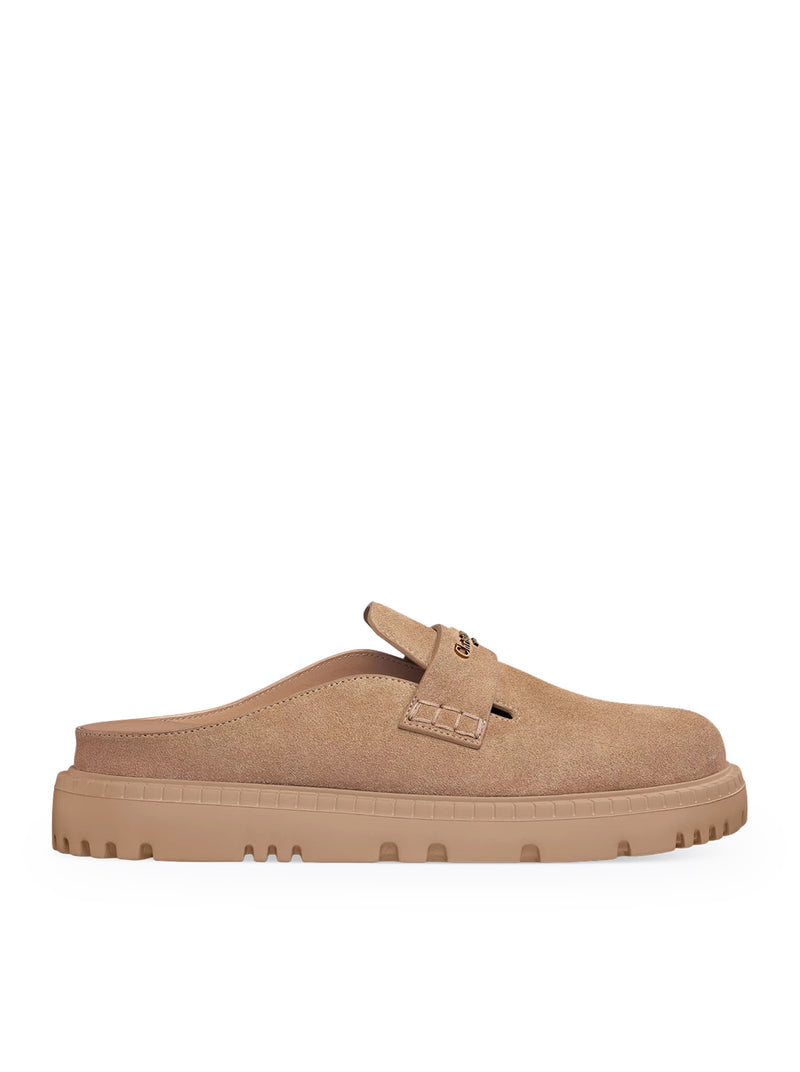 BOY`S SABOT IN SUEDE CALFSKIN