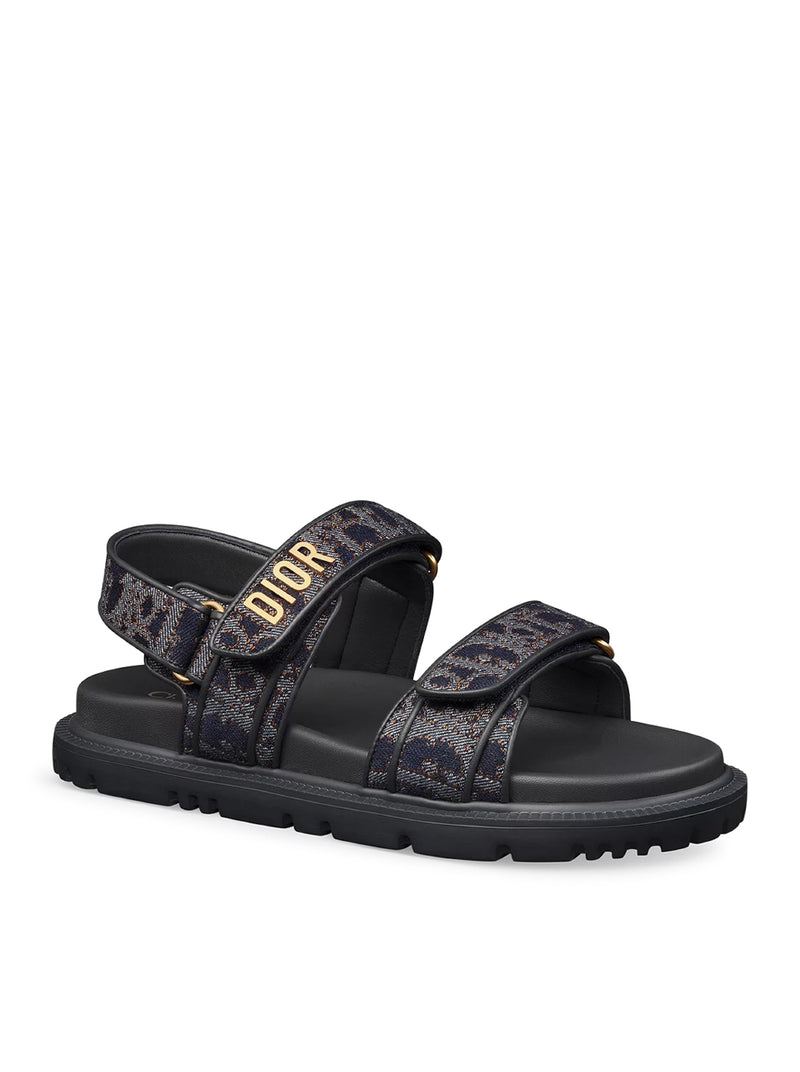 DIORACT SANDAL IN DIOR OBLIQUE DENIM