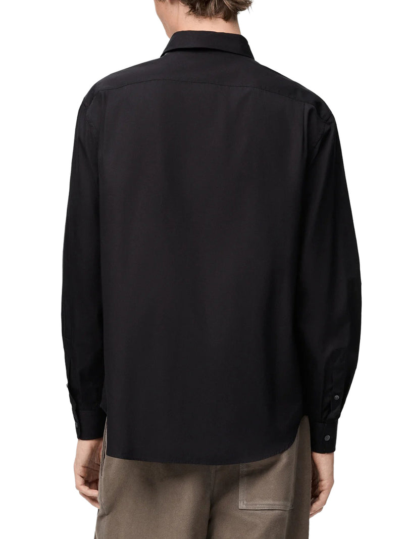 CLASSIC COTTON SHIRT WITH EMBROIDERED ANAGRAM LOGO