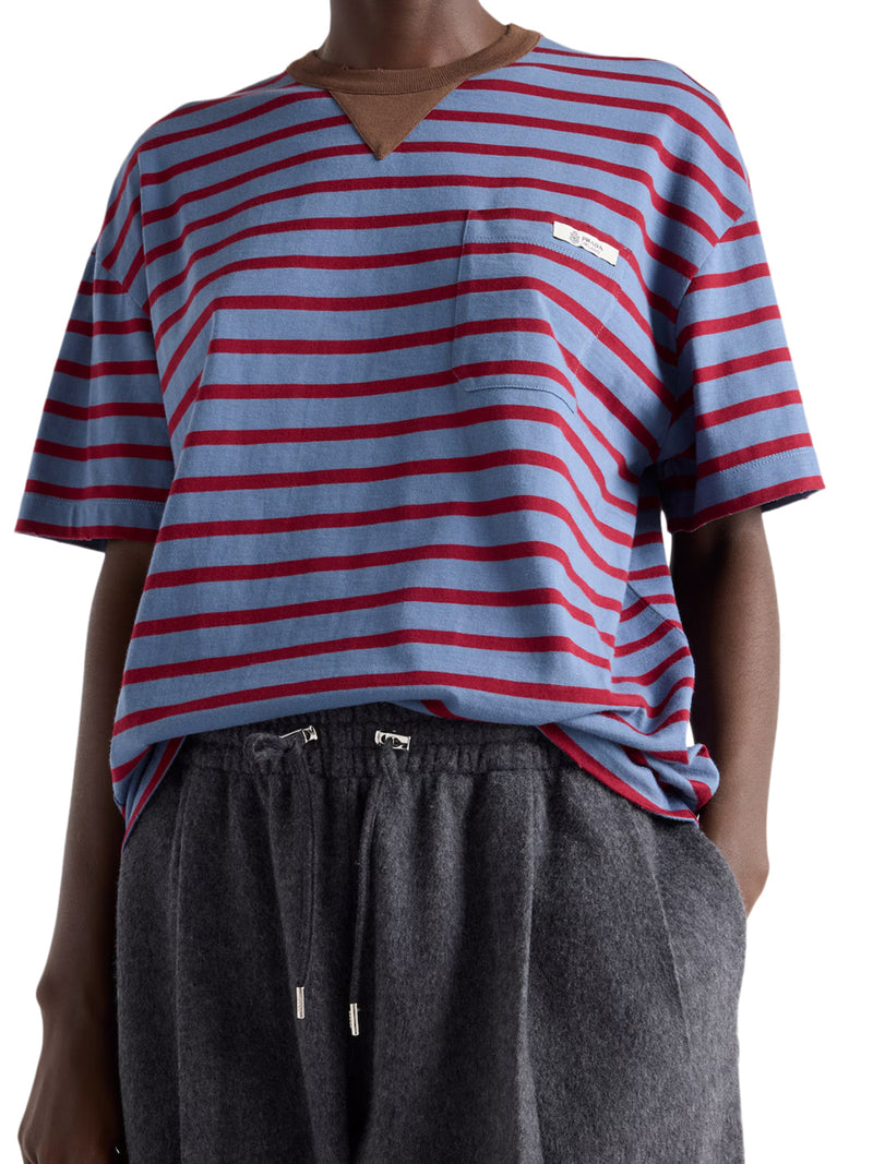 OVERSIZED T-SHIRT IN STRIPED JERSEY
