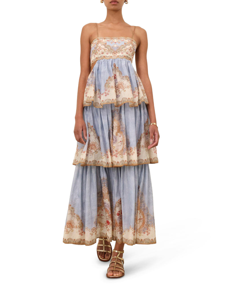DAYLIGHT RUFFLED MAXI DRESS