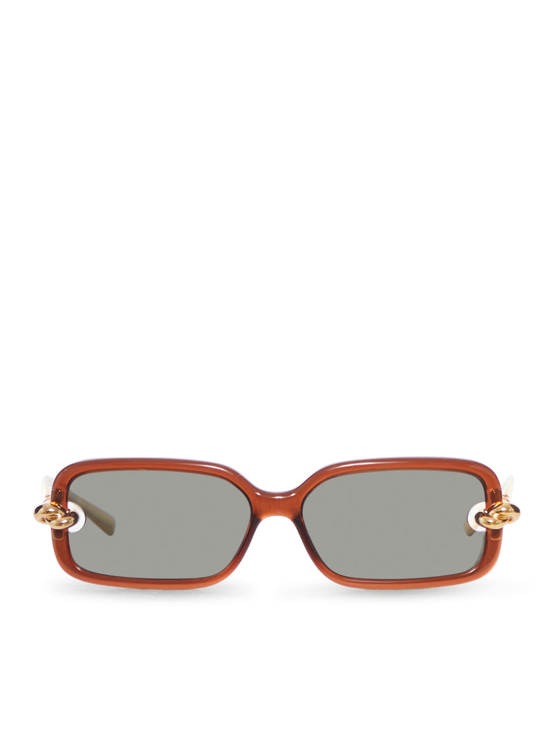 KNOT RECTANGULAR SUNGLASSES