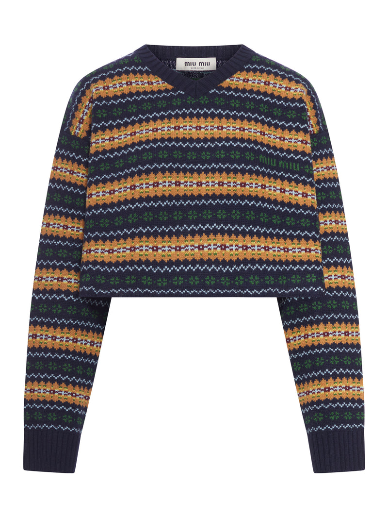 V-NECK WOOL SWEATER