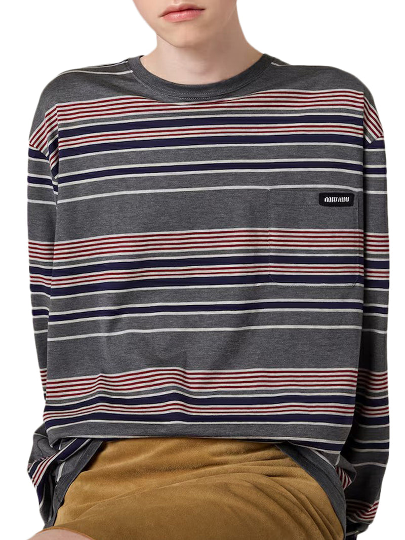 STRIPED JERSEY T-SHIRT