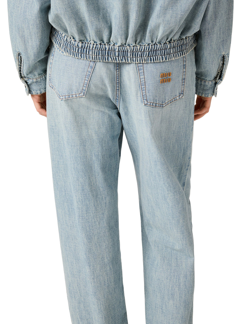 CHAMBRAY DENIM JEANS