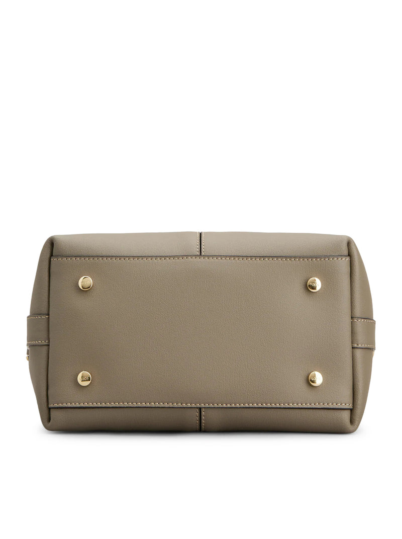 MINI LEATHER TOTE SHOPPING BAG