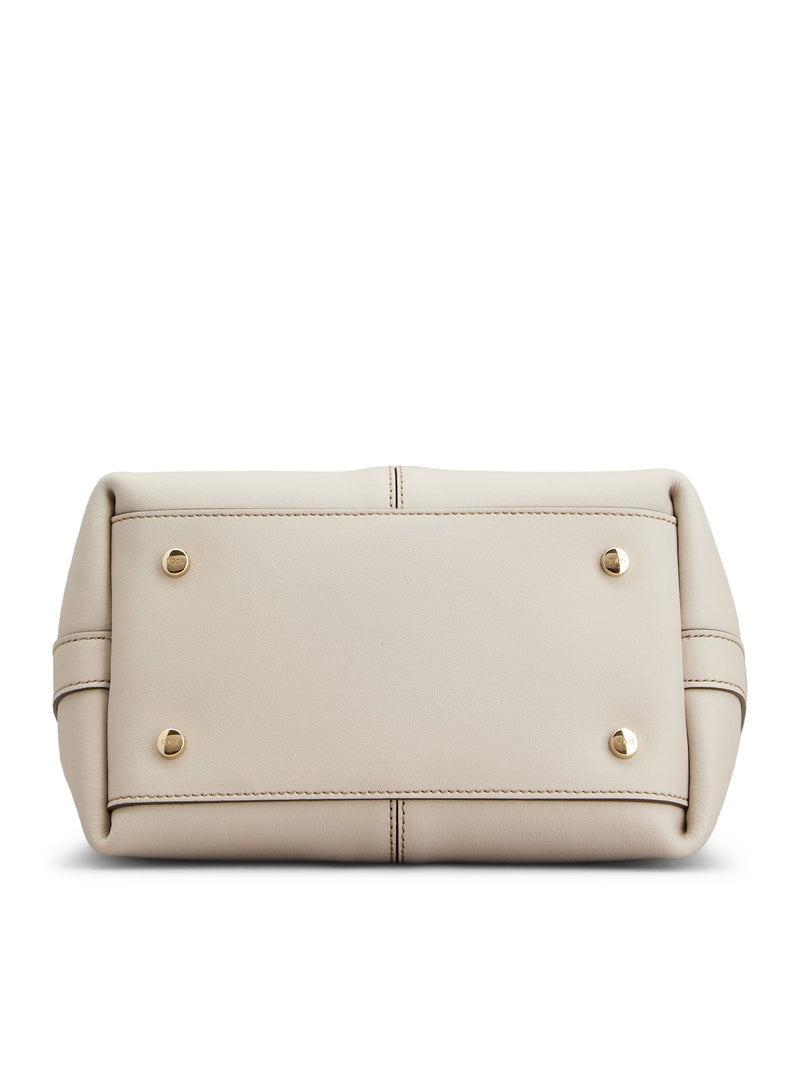 MINI LEATHER TOTE SHOPPING BAG