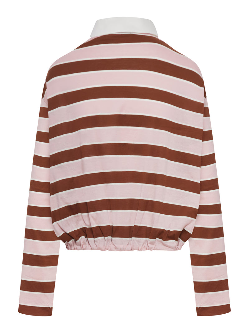 STRIPED LISLE THREAD POLO SHIRT