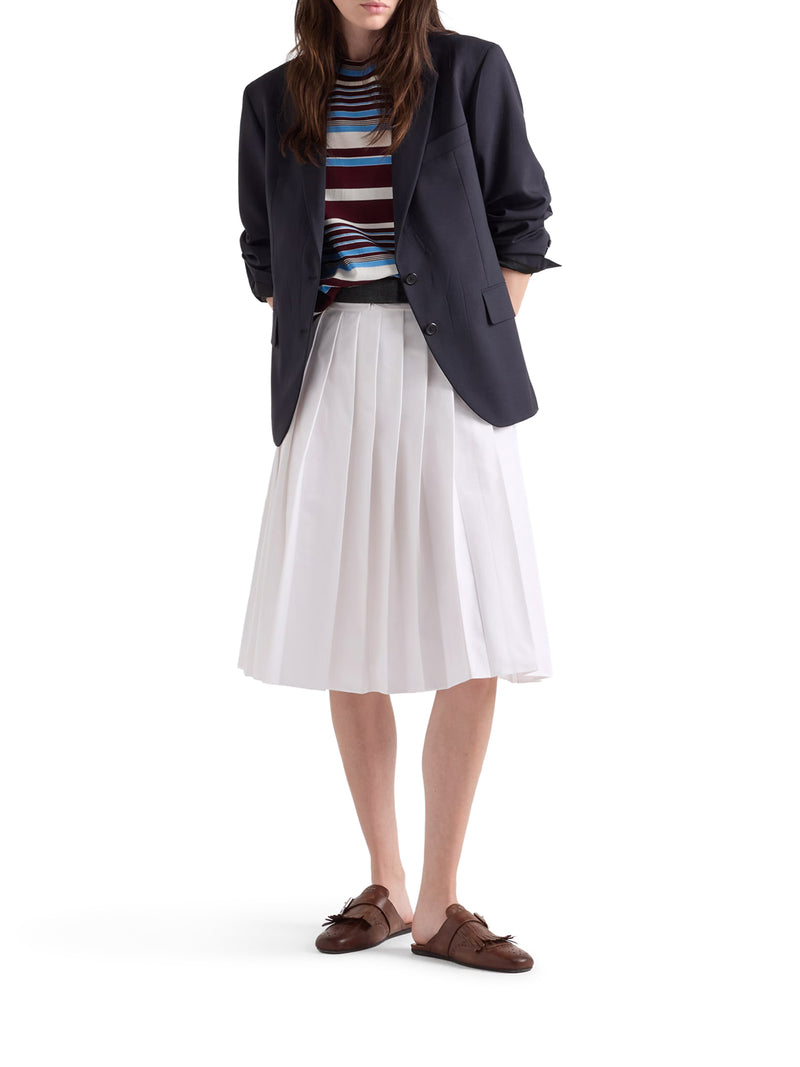 STRIPED COTTON CREW NECK SWEATER