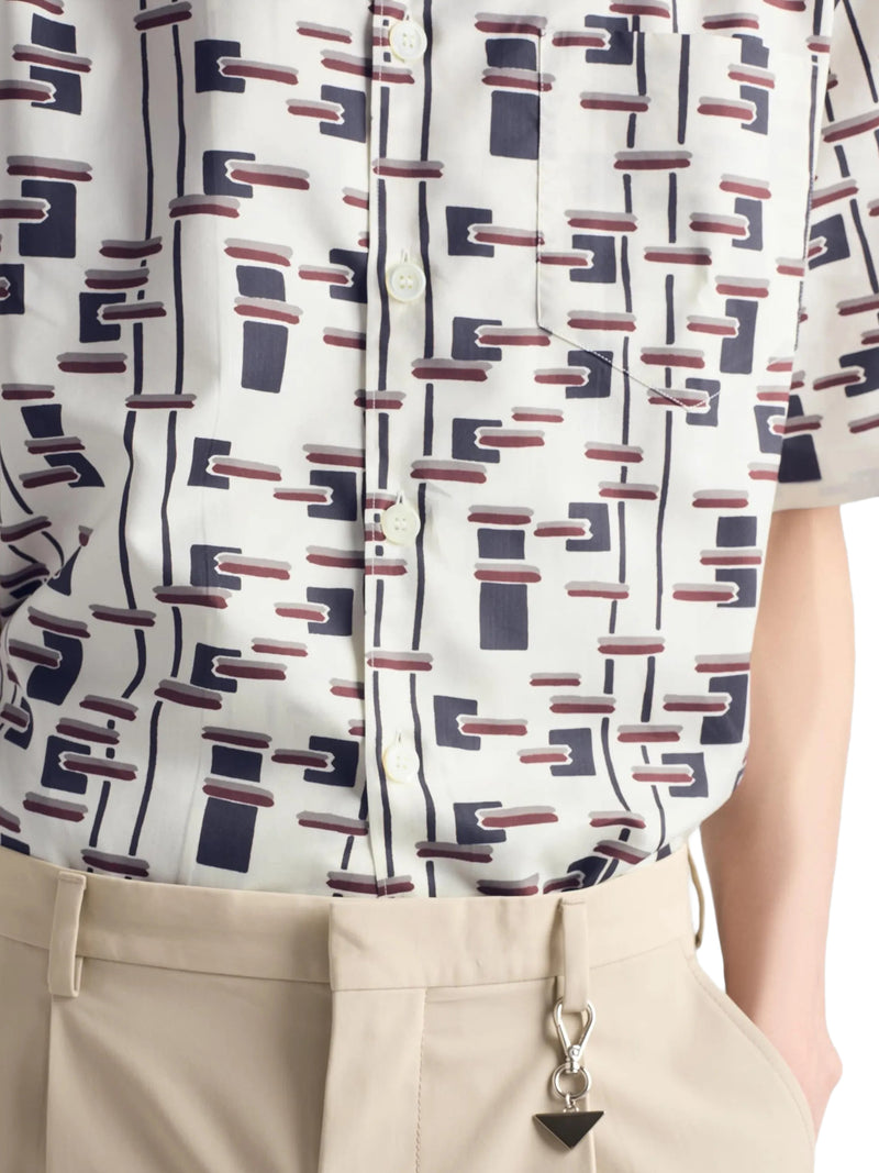 PATTERNED BOWLING SHIRT