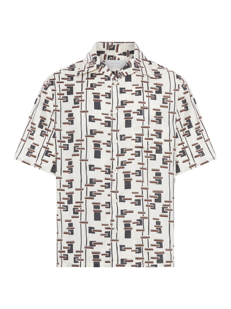 PATTERNED BOWLING SHIRT