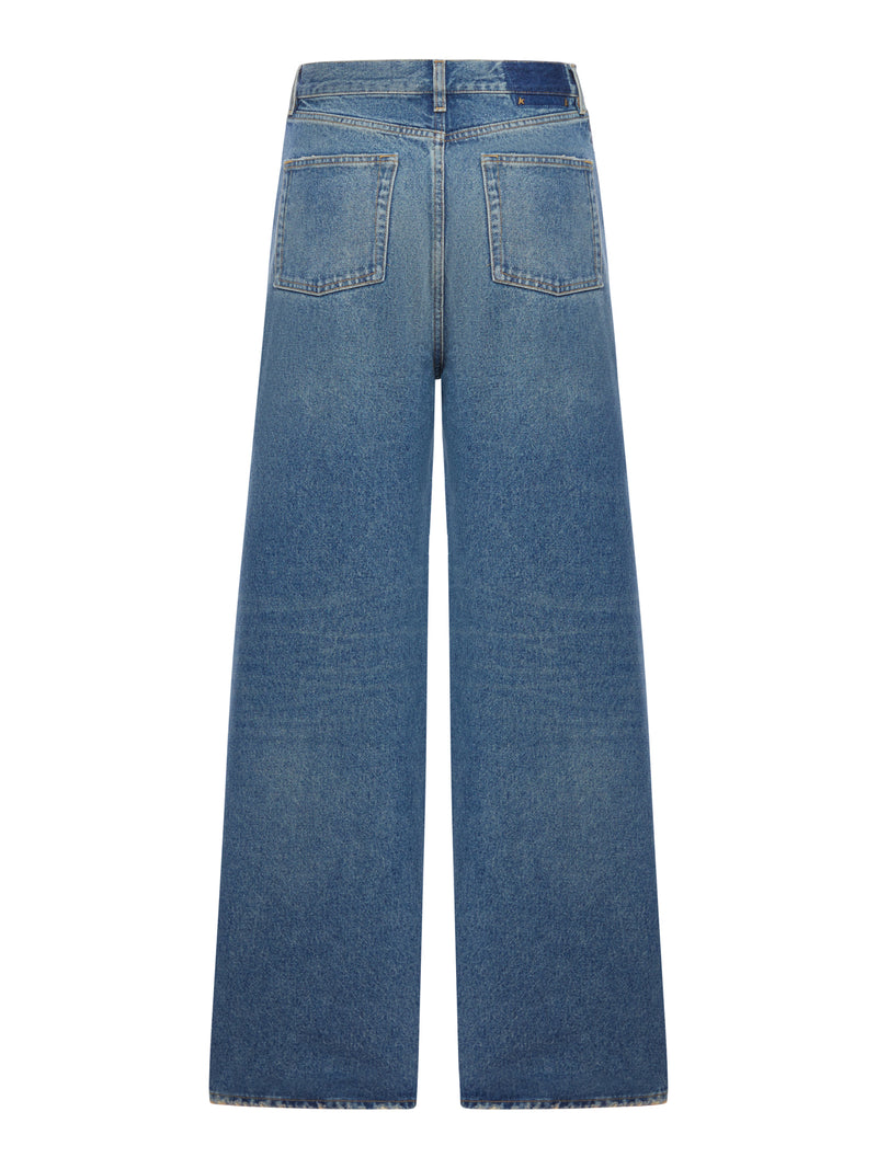 WIDE LEG FIVE-POCKET JEANS