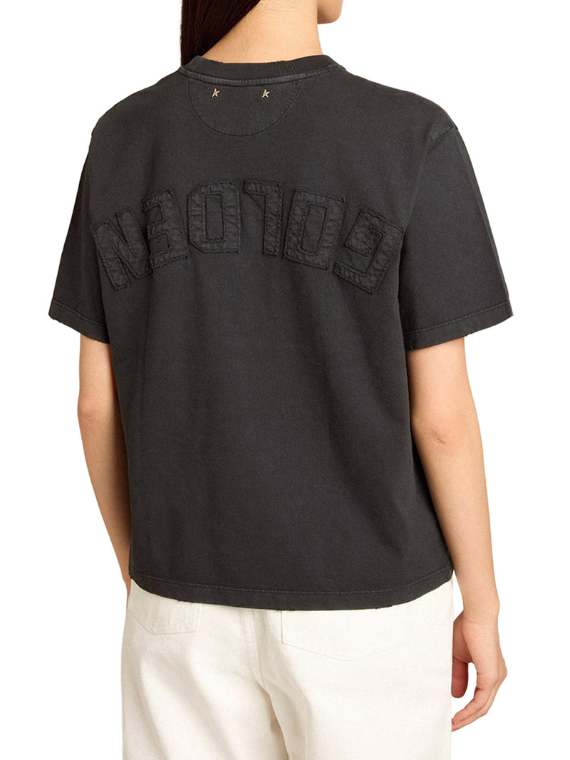 T-SHIRT WITH REVERSE LOGO ON THE BACK