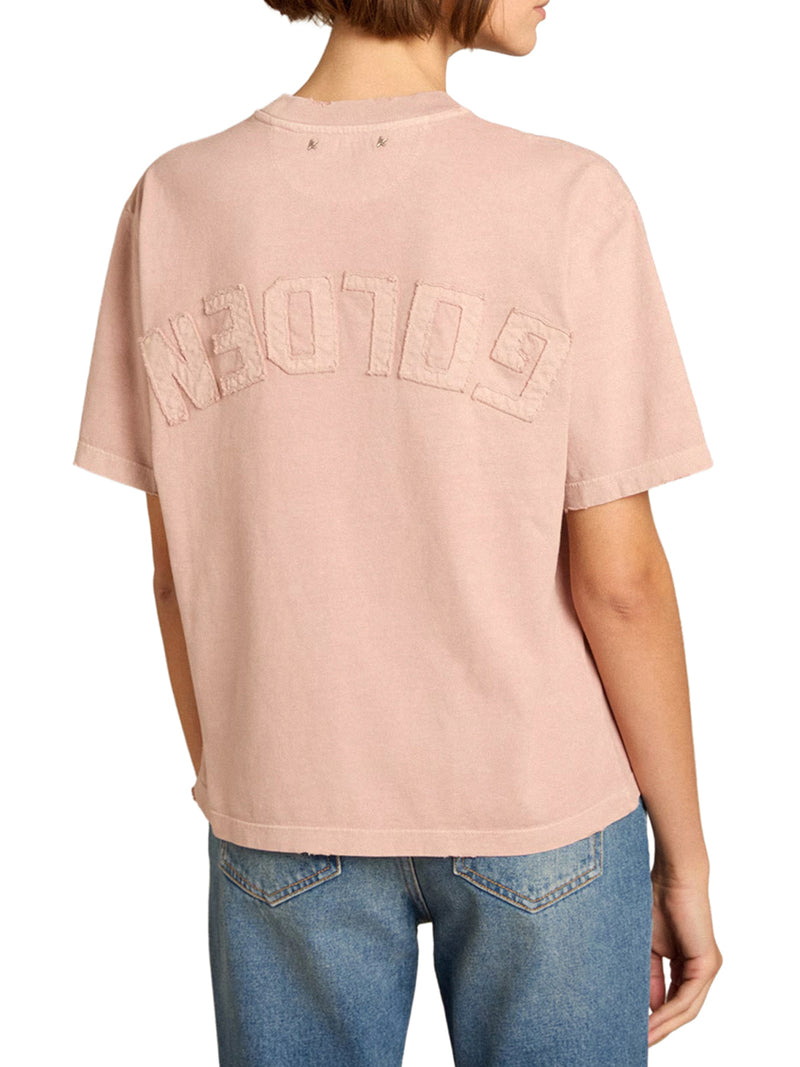T-SHIRT WITH REVERSE LOGO ON THE BACK