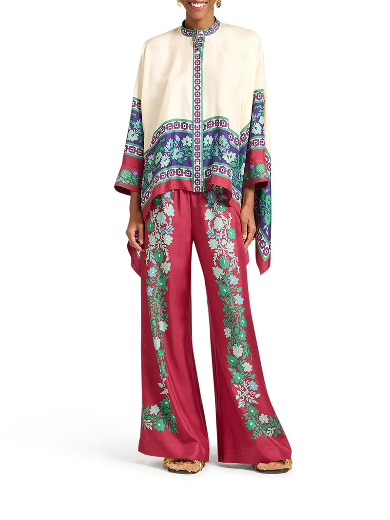 SILK PALAZZO TROUSERS