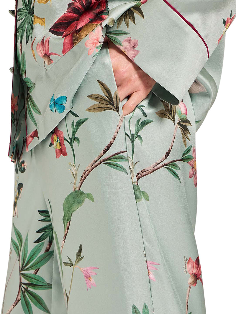 TROUSERS WITH CONTRASTING PROFILES